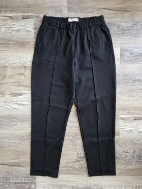 Everlane The Dream Pants Ponte Pull On Drawstring Tapered Black Size Medium